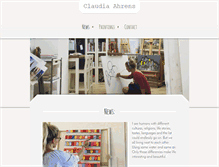 Tablet Screenshot of claudiaahrens.com